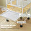 83cm Steel, Acrylic, PP Flat Top Floor Bird Cage with Wheels