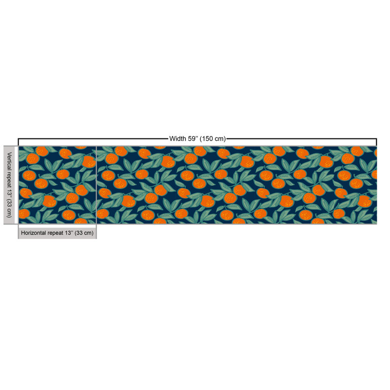 Parmenter Citrus Branches and Leaves Fabric