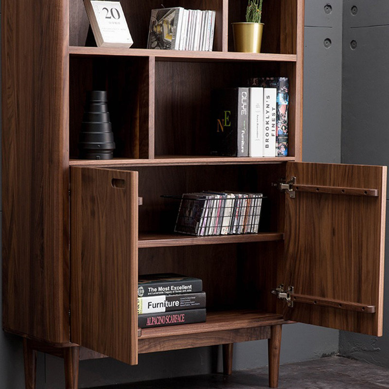 Bibliothèque en bois massif de style européen