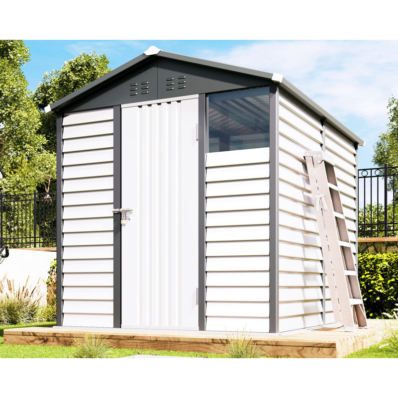 Remise de rangement d'extérieur avec porte à charnières Guardian Shelter Series AMERLIFE 6,4 x 9 x 7 pi Guardian Shelter