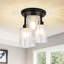 Plafonnier semi-encastré 3 lumières 9,64 po Cheneyville