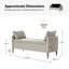 Polyester Upholstered Storage Bench-126352000