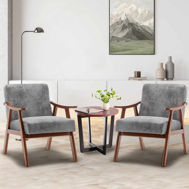 Charming Mid-Century Modern Chair For Relaxation And Style Enhancement, Gray