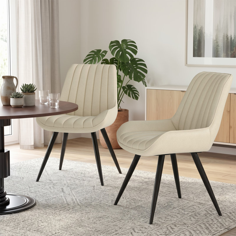 Modern Dining Chairs 54.8*46.9*83.2cm Tech Fabric Upholstery with Stylish Design Sofa-Level Cushioning Pet-Friendly Durable Scratch Resistant for Kitchen Dining Room or Home Office