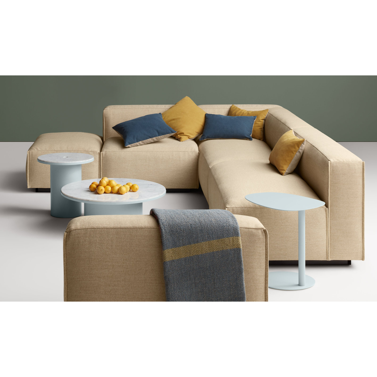 Signal Cotton Throw Pillow, Barto Ochre, 13"H x 20"W, Rectangular
