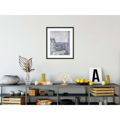 Vue de la fenêtre de l'artiste, rue Lapic par Vincent van Gogh, impression giclée encadrée