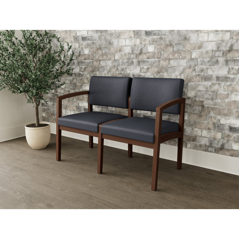Lenox 2-seater tandem chair, Noyer Riftwood, Plot Line chaudron