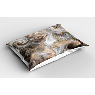 Marble Polyester Camouflage Sham Set