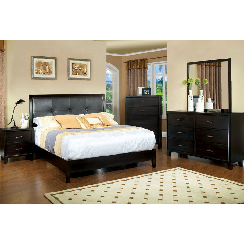 Motes Vegan Leather Platform Bed, Full
