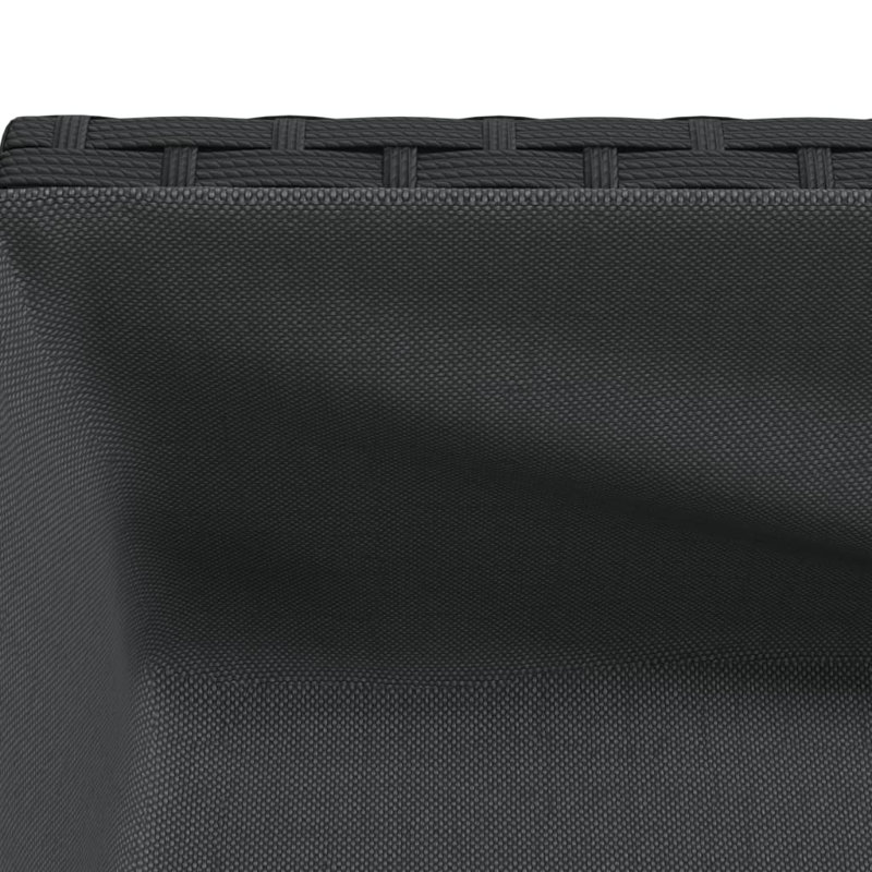 Elevated Planter, 70cm H x 70cm W x 28cm D, Black