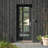 Direct Glaze Inswing Full Lite Clear Low-E Black Fibreglass Prehung Door on 6-9/16 in. Frame-114251448-114251447