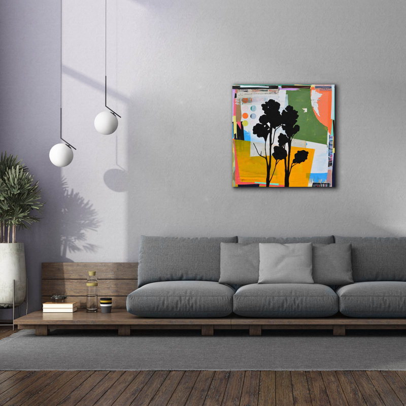  «Treeform No. 1» par Jan Weiss, art mural sur toile, 37 po x 37 po