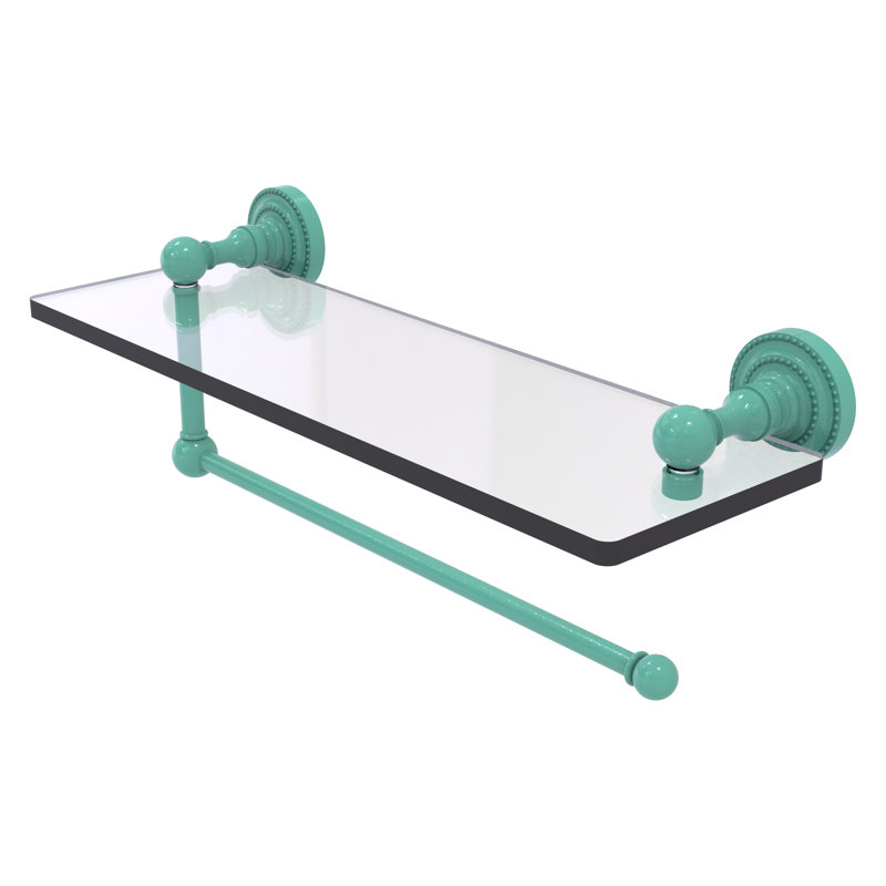 Porte-serviettes en papier avec tablette en verre Dottingham Collection Dottingham, H 5 po x l 16 po x P 5 po