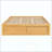Platform Bed Frame With 4 Storage Drawers And Footboard Storage Cubby, No Headboard, Modern Space-Saving-1759996060