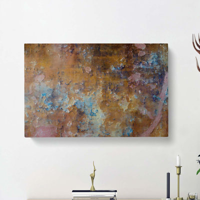 Time Moves on in Abstract - Wrapped Canvas Painting Print