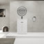 Meuble-lavabo autoportant de 24 po avec lavabo en résine et 2 portes d'armoire à fermeture en douceur-1164398225