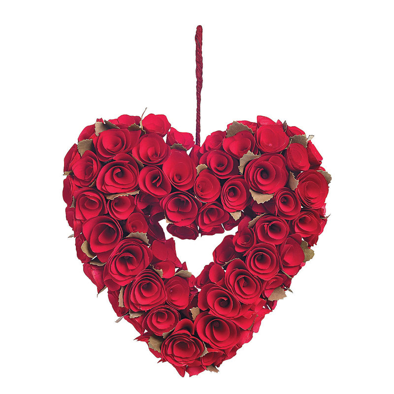 Couronne de bois rose 11,5 po