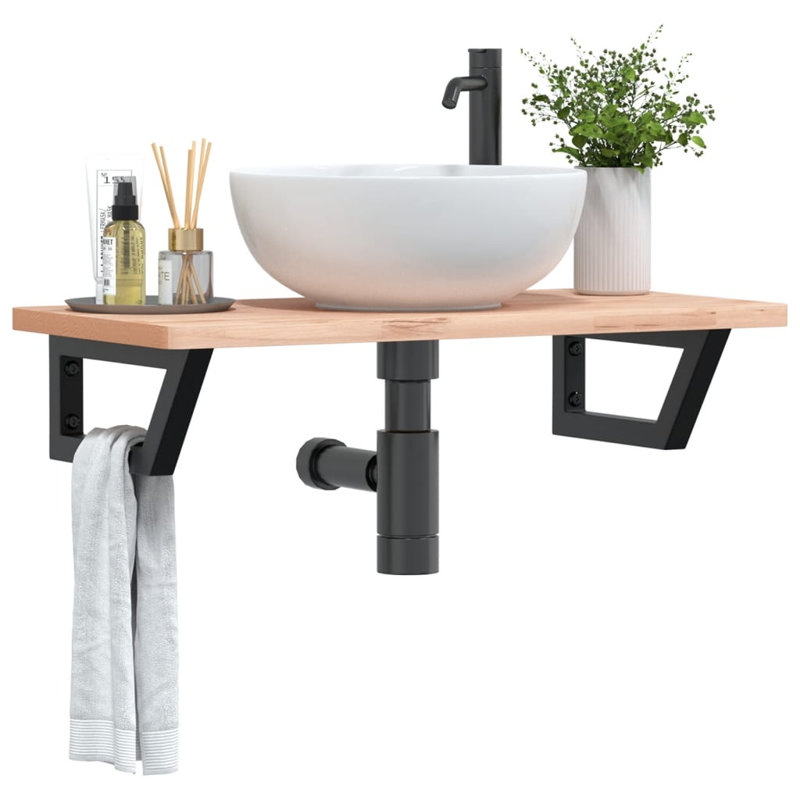 Accent Shelf, 2.5" H x 80" W x 40" D, Black