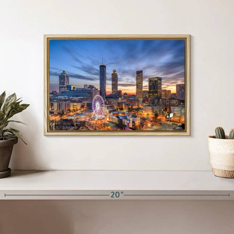 Atlanta, Cadre flottant en bois naturel, 13 po x 9 po