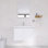 Ensemble de meuble-lavabo mural 28 po avec lavabo à fixation murale et plateau en céramique