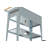 Herstera Metal Galvanized Steel Raised Garden Trolley Planter Silver-56557164