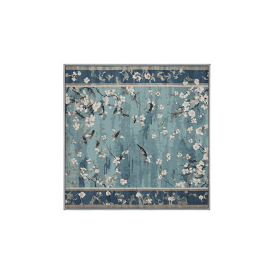 Machine Washable Gray Area Rug