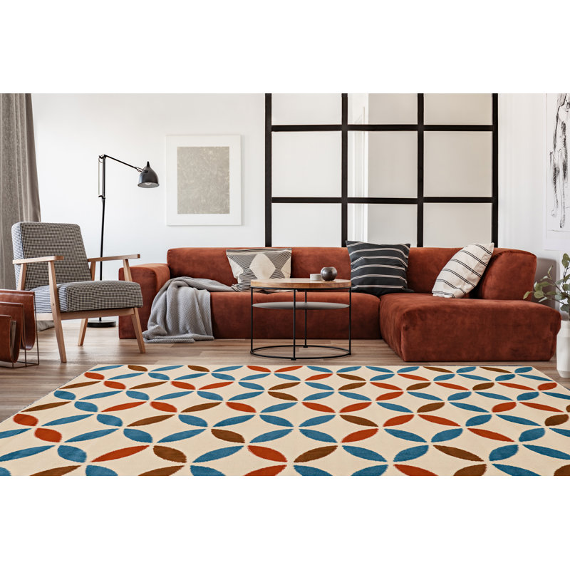 Audre Geometric Indoor Rug, Rectangle 4'3" x 7'3"