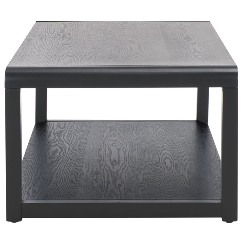 Omara Rectangular Single Coffee Table, Black