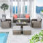 7 - Person Modular Patio Conversation Set with Cushions-67950799