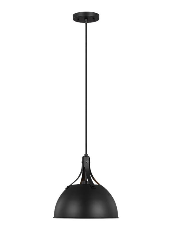 1 - Light Single Pendant, 75W, No, Midnight Black