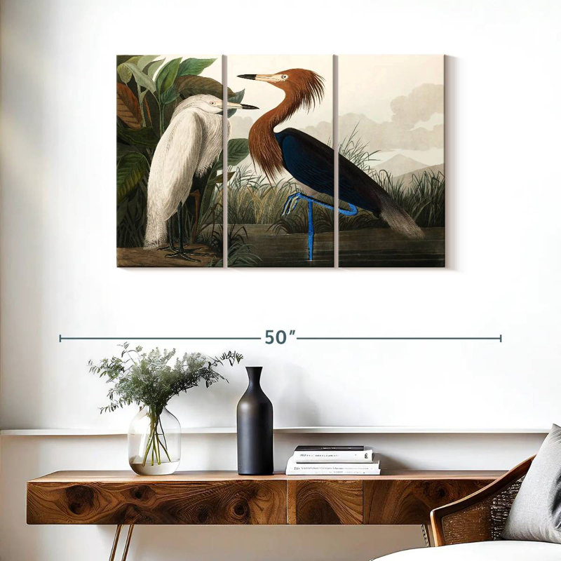 Purple Heron, 24" H x 38" W