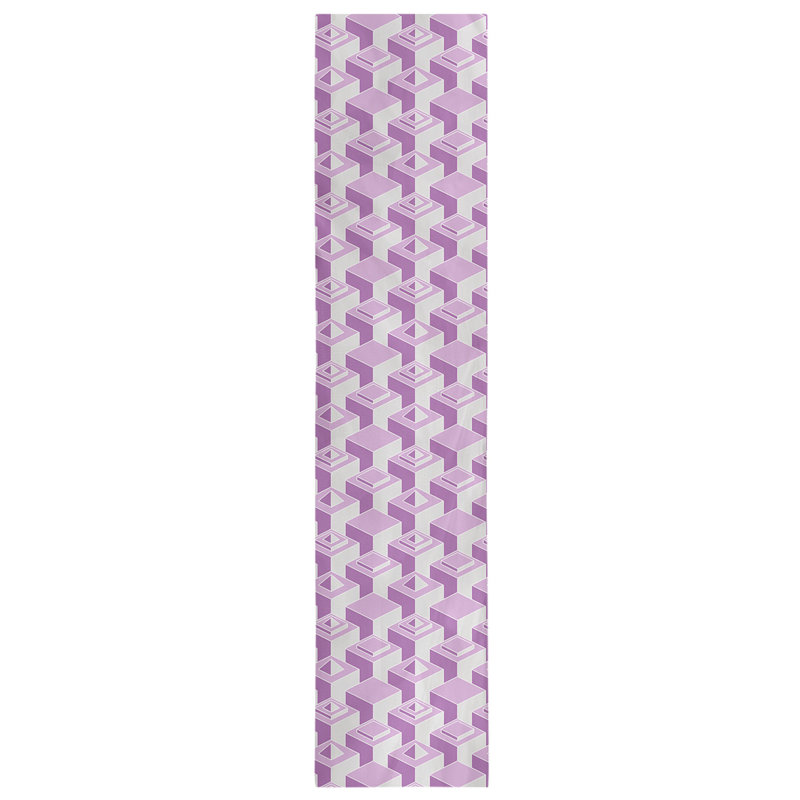 Chemin de table Classic Skyscrapers, 16 po x 90 po, Violet