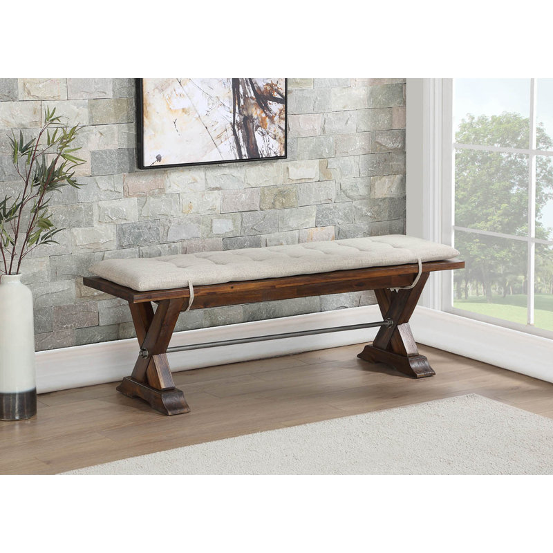 Polito Polyester Blend Upholstered Bench