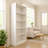 5-Tier Bookshelves Storage Cabinet White