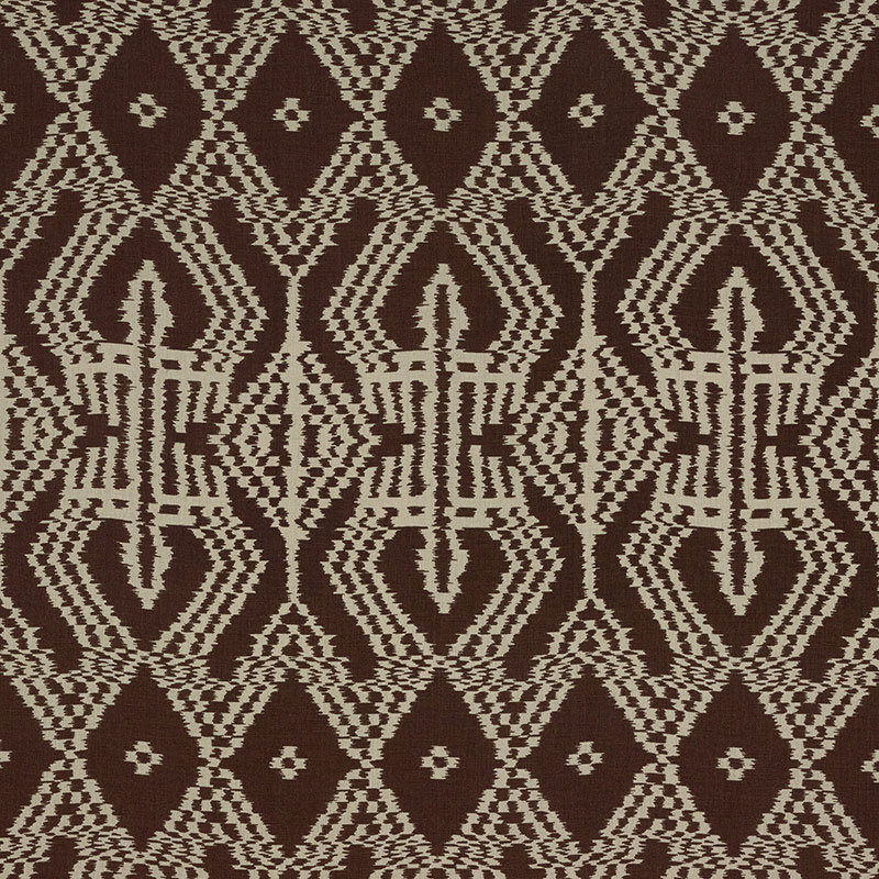 Asaka Ikat Fabric, Espresso