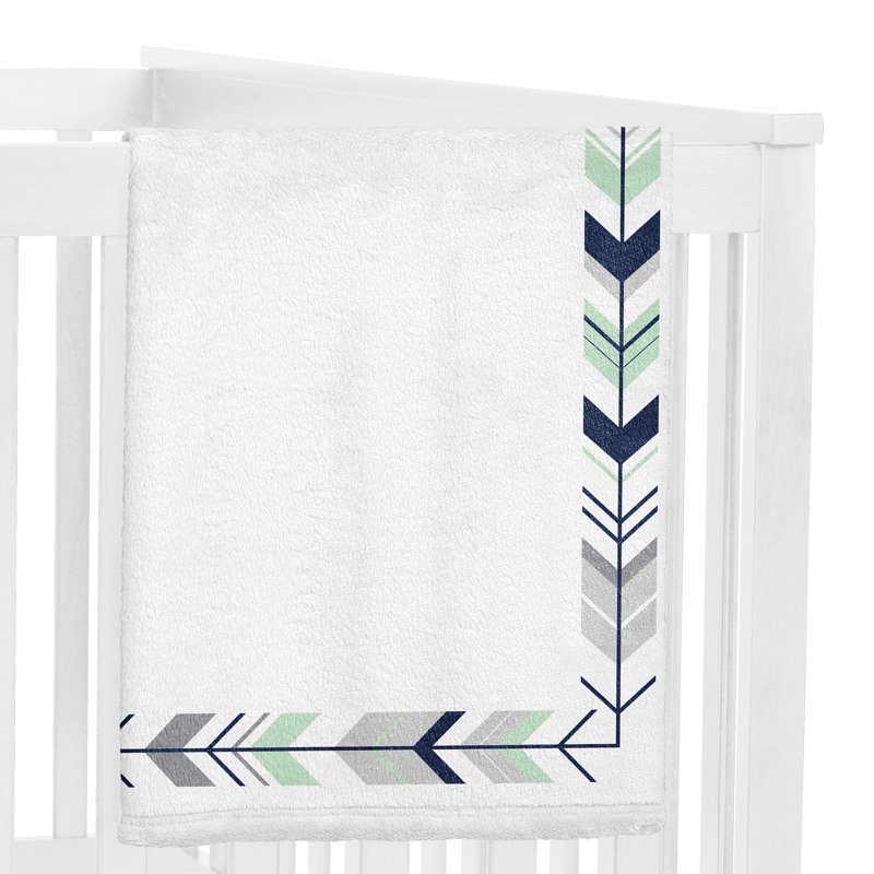 Couverture pour bébé Mod Arrow, Gris / vert