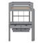 Lit mezzanine simple avec tiroirs Jaquaylin-131812100