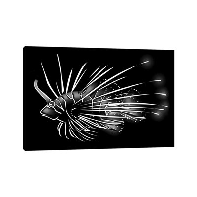 Fish Lion 1 Piece Wrapped Canvas Painting