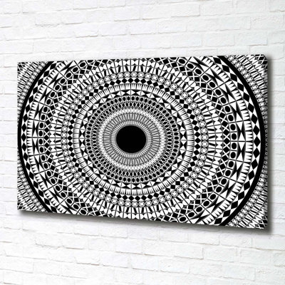 Circle Ornaments - Wrapped Canvas Print
