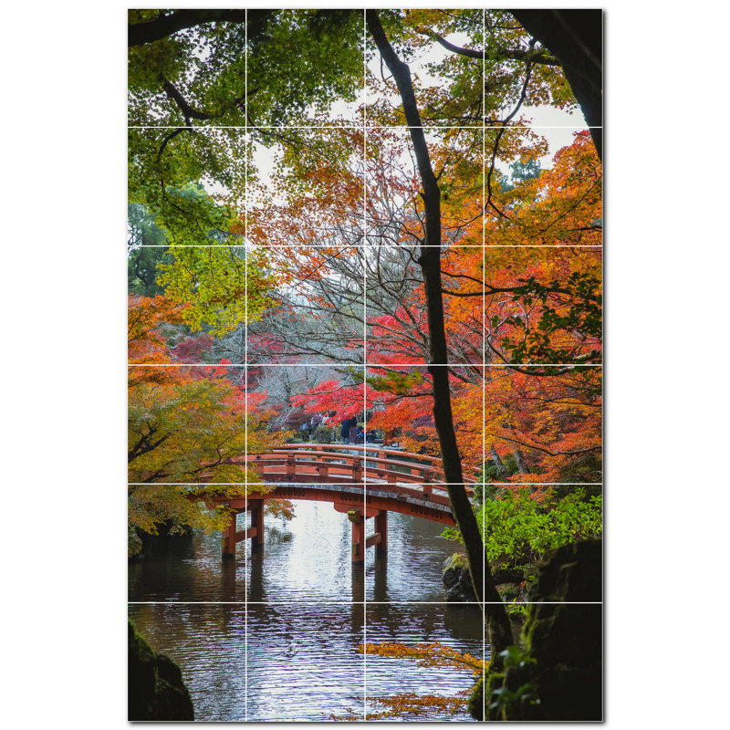 4.25 in. x 4.25 in. Ceramic Decorative Mural
