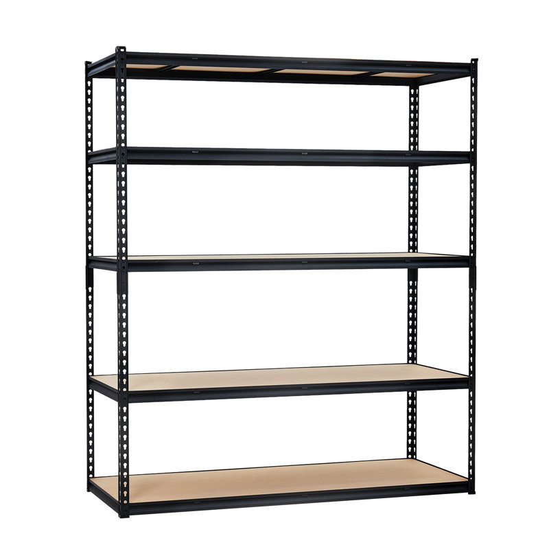 Étagère de garage 60 x 24 po, support de rangement en métal robuste, 5 niveaux, réglable, bleu, 72" H x 60" W x 24" D