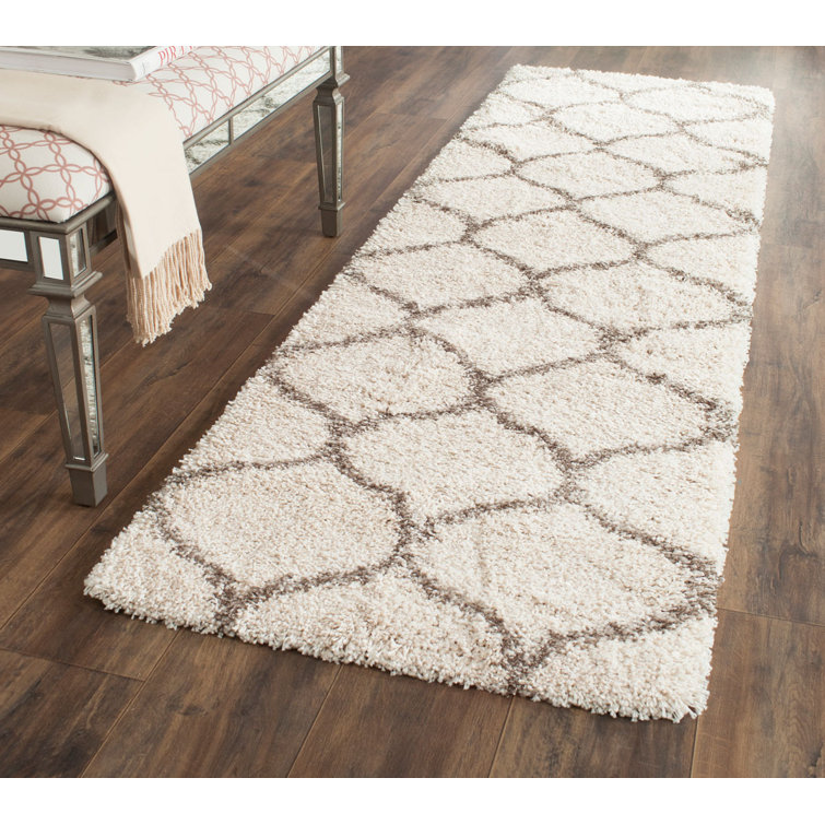 Girault Geometric Shag Area Rug