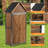 Outdoor Storage Cabinet 32.3"L X 21"W X 67"H, Garden Shed Tool Shed With Metal Frame Structure For Backyard Garden Patio Lawn