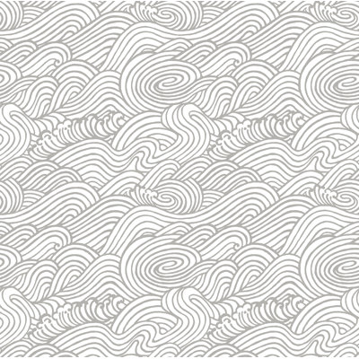 Capella Wave 10m x 52cm Wallpaper Roll