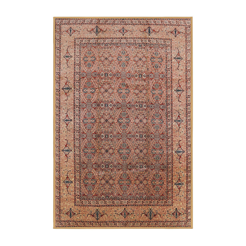 Tapis oriental brun / rouge Styrman, Rectangle 5 pi x 8 pi