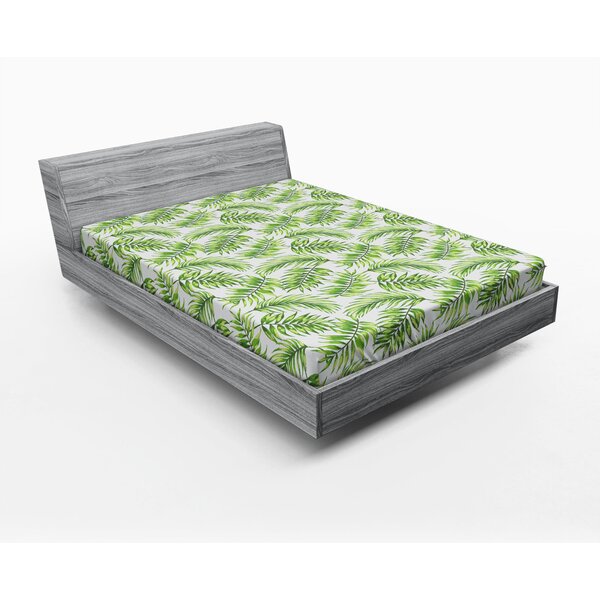 Ambesonne Microfiber Floral Fitted Sheet | Wayfair