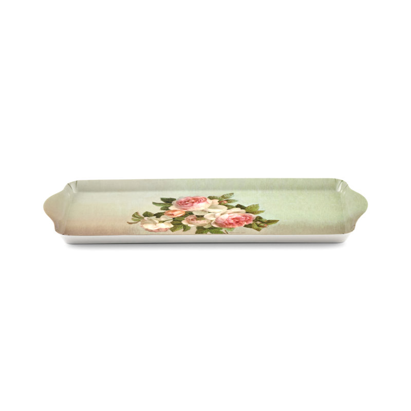 Pimpernel Antique Roses Melamine Sandwich Tray 15.1 X6.5"
