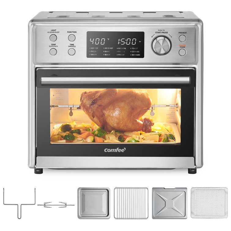 Oster Compact Countertop Oven With Air Fryer - Stainless Steel 1