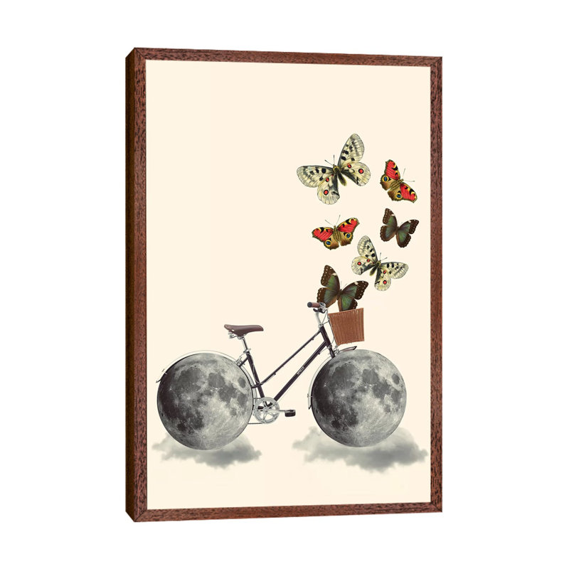 Take A Ride by Kiki C Landon - Print on Canvas, 101.6cm H x 66.04cm W x 3.81cm D, Classic Brown Wood Framed