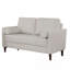 Coussin rembourré en similicuir de style contemporain blanc cassé 1pc